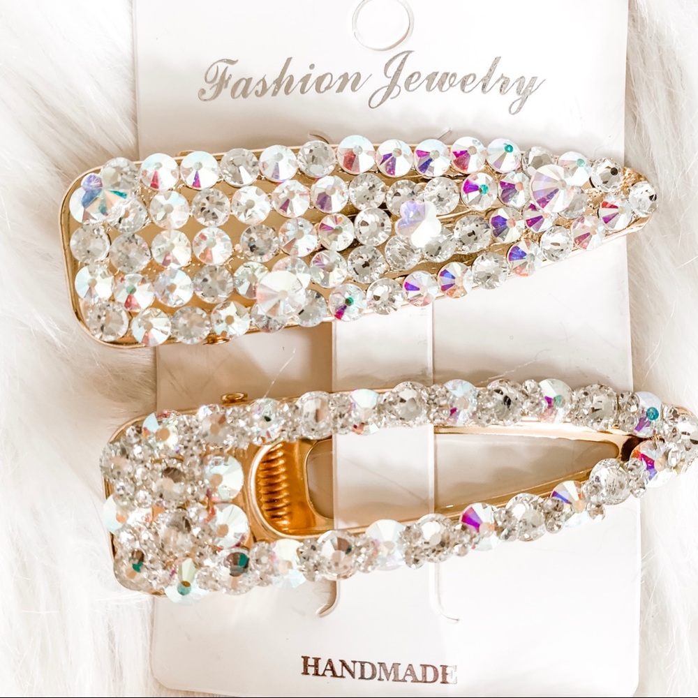 🔥 FLASH SALE🔥 2 Rhinestone Alligator Hair Clips